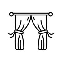 icône de vecteur de rideaux