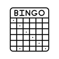 icône de vecteur de bingo