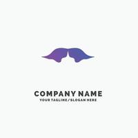 moustache. branché. movember. Masculin. modèle de logo d'entreprise violet hommes. place pour le slogan. vecteur