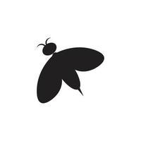 illustration d'icône vectorielle logo abeille vecteur