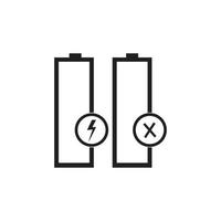 icône de charge de la batterie vecteur