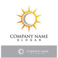 illustration de logo de concept de soleil créatif vecteur