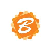 lettre b logo d'entreprise simple et moderne vecteur
