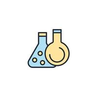 icônes de chimie symboles éléments vectoriels pour le web infographique vecteur