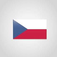 vecteur de drapeau de la république tchèque