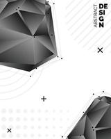 conception de fond de triangle flou vecteur noir. fond géométrique dans un style origami avec dégradé