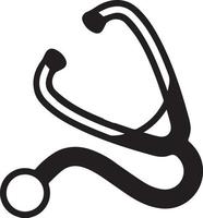 icône plate de dispositif médical de stéthoscope. icône de stéthoscope. logo de soins de santé. symbole vectoriel d'icône de stéthoscope pour médecin et médecin