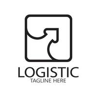 logistique logo icône illustration vecteur conception distribution symbole livraison de marchandises économie finance