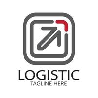 logistique logo icône illustration vecteur conception distribution symbole livraison de marchandises économie finance