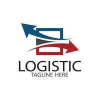 logistique logo icône illustration vecteur conception distribution symbole livraison de marchandises économie finance