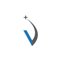 v lettre logo modèle illustration vectorielle vecteur