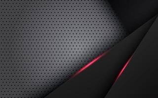 résumé lumière rouge noir espace cadre mise en page design tech triangle concept gris texture fond. vecteur eps10