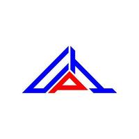 conception créative du logo de lettre upi avec graphique vectoriel, logo upi simple et moderne en forme de triangle. vecteur