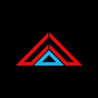 conception créative du logo de lettre udu avec graphique vectoriel, logo udu simple et moderne en forme de triangle. vecteur