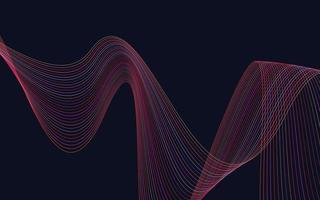 conception de fond abstrait lignes ondulées rouges élégantes vecteur