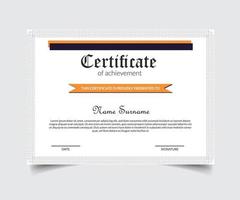 certificat prêt à imprimer vecteur