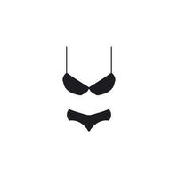 logo d'icône de sous-vêtements féminins, création vectorielle vecteur