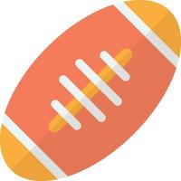 illustration de ballon de rugby dans un style minimal vecteur