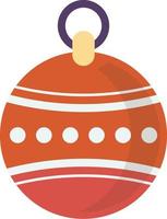 illustration de boule de noël dans un style minimal vecteur