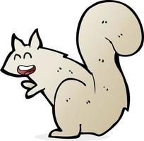 écureuil de dessin animé de personnage de doodle vecteur