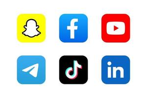 icône de médias sociaux populaire vecteur modifiable