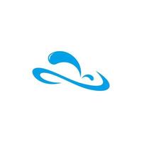 courbes ondulées vagues splash simple symbole logo vecteur