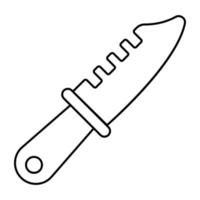 icône de couteau au design parfait vecteur