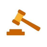cabinet d'avocats juge gavel logo design inspiration vecteur