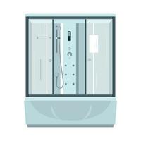 illustrateur de vecteur de cabine de douche
