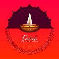 joyeux diwali festival traditionnel hindou célébration design de fond décoratif vecteur