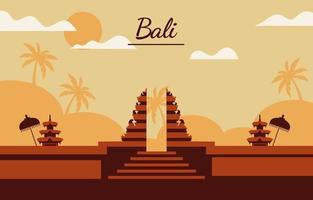 illustration de fond bali vecteur