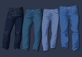 Blue jeans free vector