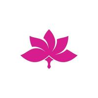 icône de vecteur de fleur de lotus beauté