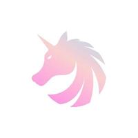 licorne logo icône illustration vectorielle vecteur