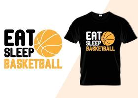 manger la conception de t-shirt de basket-ball suinter vecteur