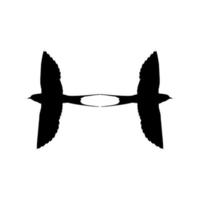 paire de la silhouette d'oiseau hirondelle volante pour logo, pictogramme, site Web. illustration d'art ou élément de conception graphique. illustration vectorielle vecteur