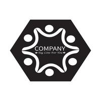 vecteur logo design géométrie noir