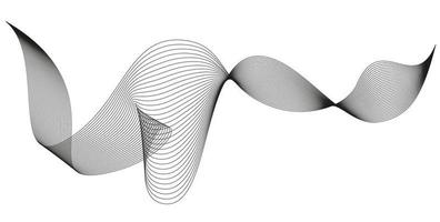 rayures abstraites ondulées. éléments vectoriels de ligne courbe pour la conception de musique. égaliseur de son numérique. vecteur