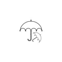 parapluie icône image symbole illustration vecteur conception pluie