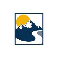 logo d & # 39; icône de montagne vecteur