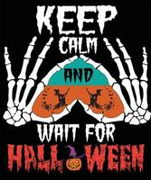 collections de design halloween pour t-shirt, mug, couverture, walmart ou tout article imprimé vecteur