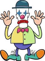 clown de dessin animé ou personnage de bande dessinée mime vecteur