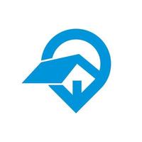 maison locale pour logo immobilier et application smartphone vecteur