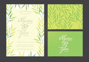 Invitation de mariage vectoriel