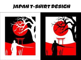 silhouette d'un guerrier avec épée, silhouette vecteur de guerrier du japon pour le concept de t-shirt de conception, guerrier de silhouette, conception de t-shirt japonais, silhouette pour un thème japonais