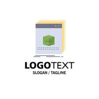 logiciel application application fichier programme plat couleur icône vecteur