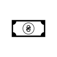 symbole d'icône de devise ukrainienne, hryvnia ukrainienne, signe uah. illustration vectorielle vecteur