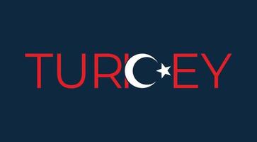 conception de typographie de la Turquie vecteur