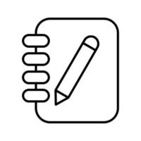 icône de vecteur de cahier