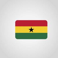 vecteur de drapeau du ghana